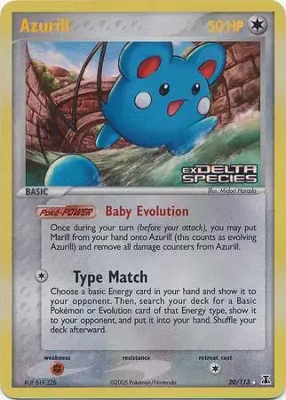 Azurill [Reverse Holo] - Pokemon Delta Species #20