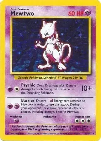 Mewtwo - Pokemon Base Set #10