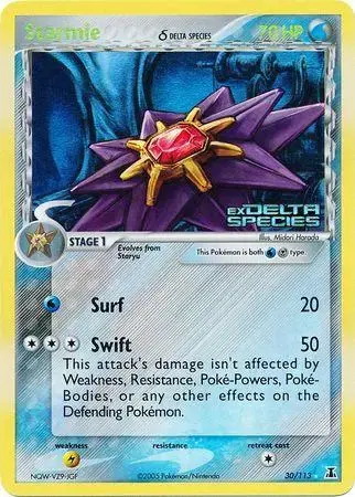 Starmie [Reverse Holo] - Pokemon Delta Species #30