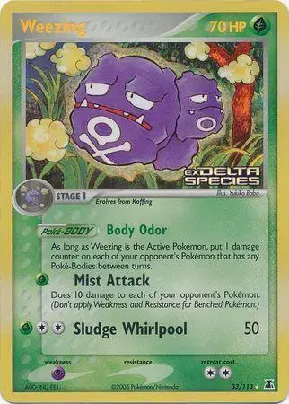 Weezing [Reverse Holo] - Pokemon Delta Species #33