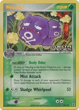 Weezing [Reverse Holo] - Pokemon Delta Species
