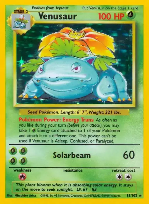 Venusaur - Pokemon Base Set #15
