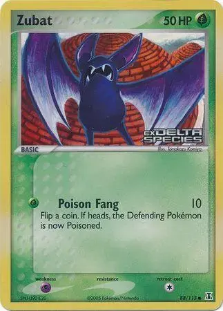 Zubat [Reverse Holo] - Pokemon Delta Species #88