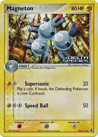 Magneton [Reverse Holo] - Pokemon Delta Species #48