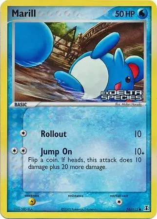 Marill [Reverse Holo] - Pokemon Delta Species #76
