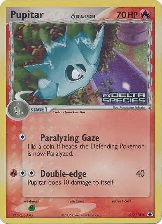 Pupitar [Reverse Holo] - Pokemon Delta Species #51