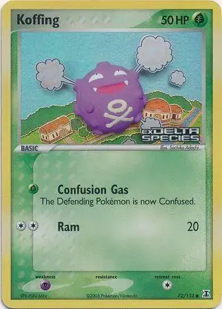 Koffing [Reverse Holo] - Pokemon Delta Species #72
