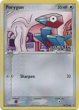 Porygon [Reverse Holo] - Pokemon Delta Species #80