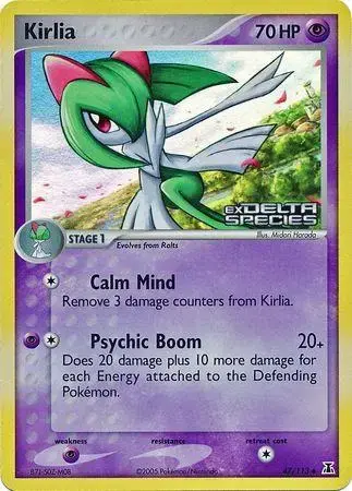Kirlia [Reverse Holo] - Pokemon Delta Species #47