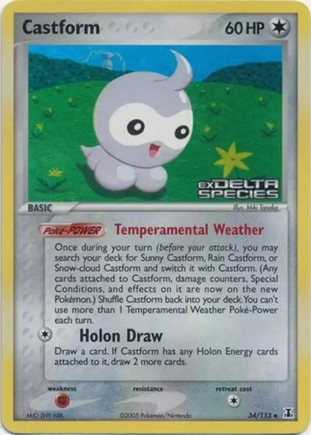 Castform [Reverse Holo] - Pokemon Delta Species #34