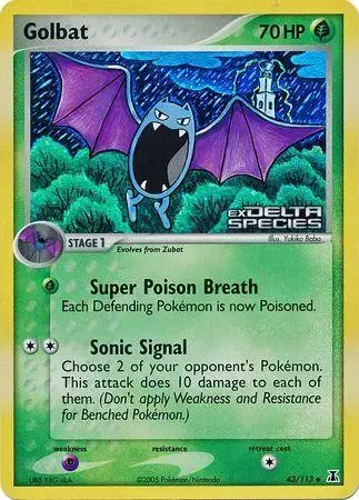 Golbat [Reverse Holo] - Pokemon Delta Species #43