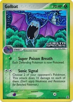 Golbat [Reverse Holo] - Pokemon Delta Species