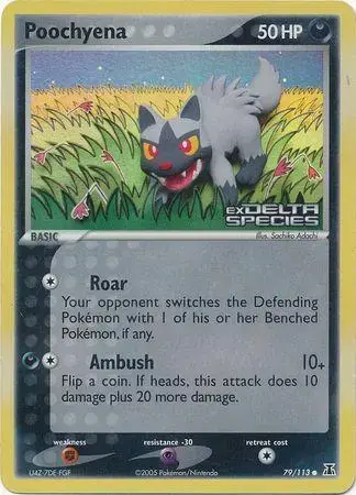 Poochyena [Reverse Holo] - Pokemon Delta Species #79