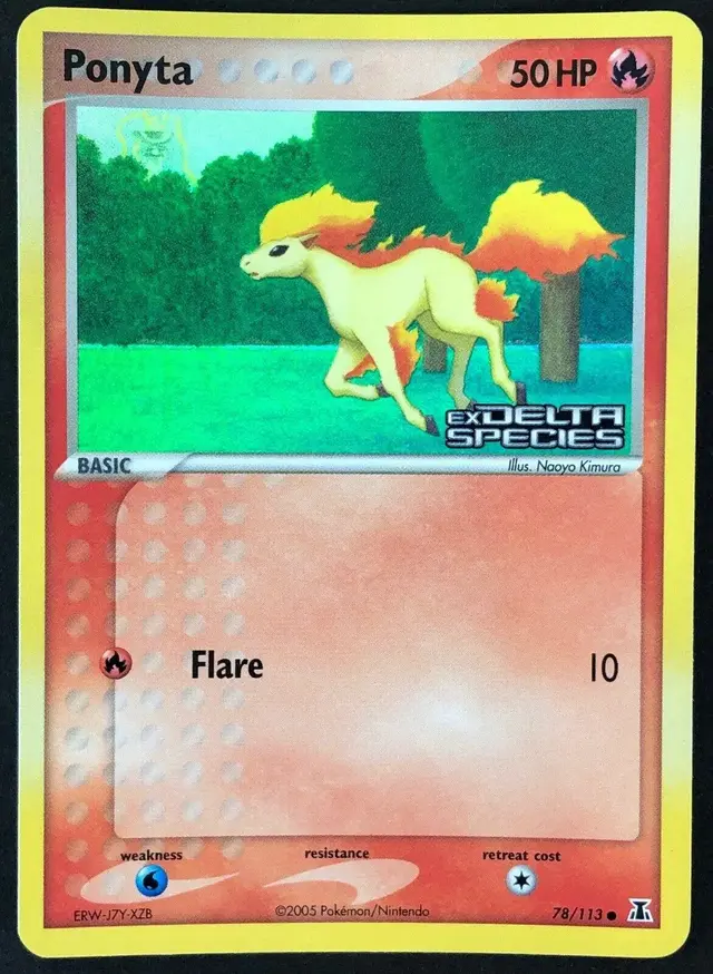 Ponyta [Reverse Holo] - Pokemon Delta Species #78