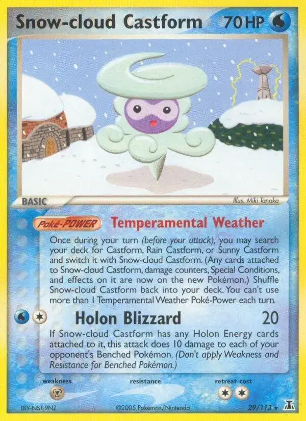 Snow-cloud Castform - Pokemon Delta Species #29