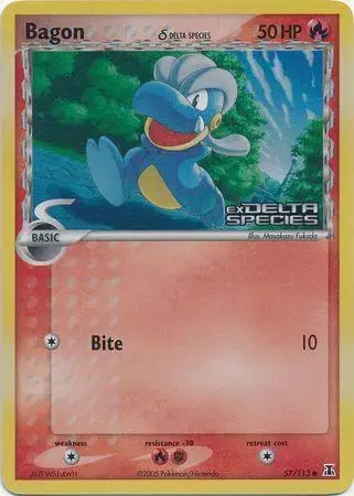 Bagon [Reverse Holo] - Pokemon Delta Species #57
