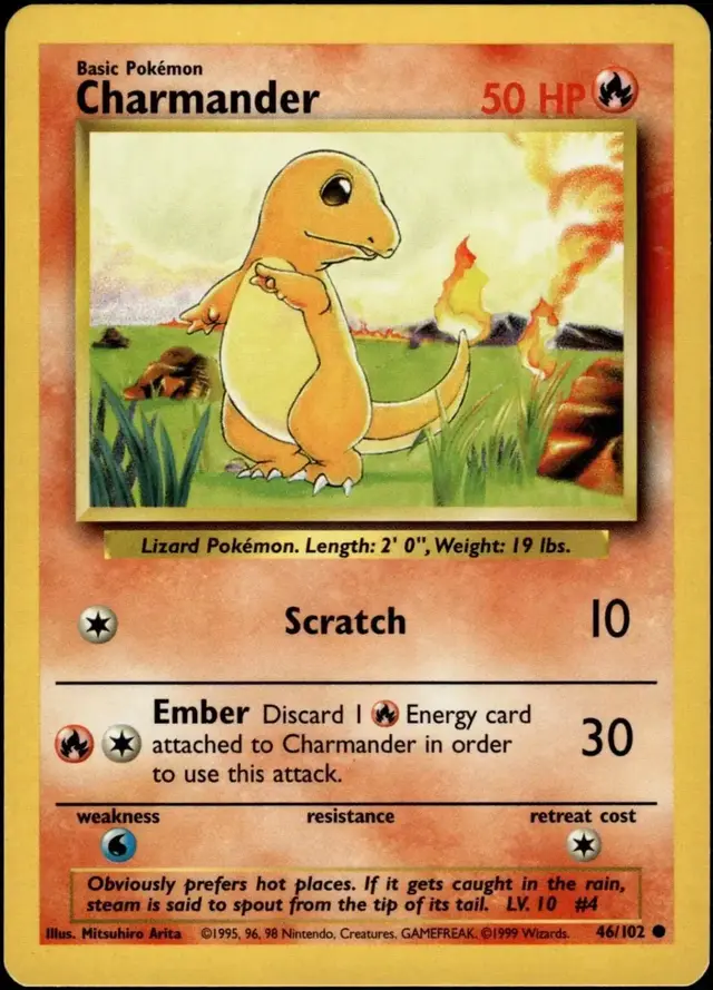 Charmander - Pokemon Base Set #46