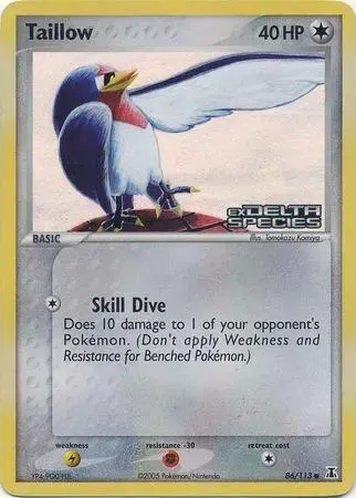 Taillow [Reverse Holo] - Pokemon Delta Species #86