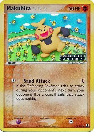 Makuhita [Reverse Holo] - Pokemon Delta Species #75