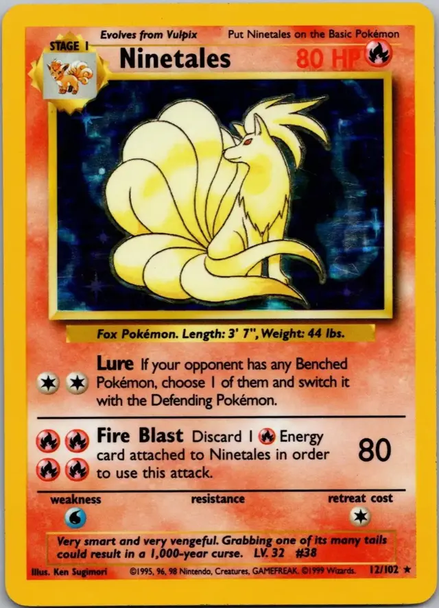 Ninetales - Pokemon Base Set #12