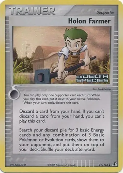 Holon Farmer [Reverse Holo] - Pokemon Delta Species #91