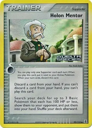 Holon Mentor [Reverse Holo] - Pokemon Delta Species #93