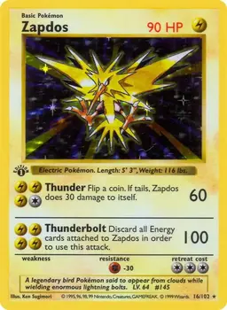 Zapdos [1st Edition] - Pokemon Base Set