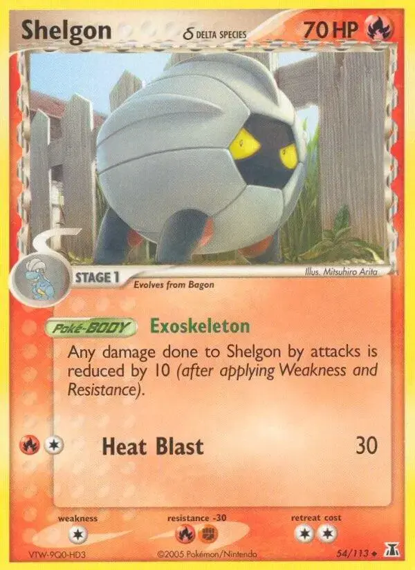 Shelgon - Pokemon Delta Species #54