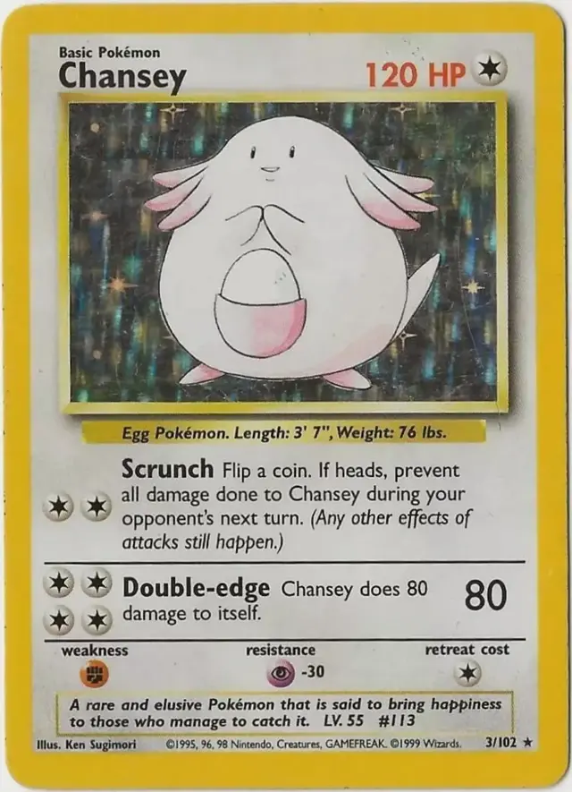 Chansey - Pokemon Base Set #3