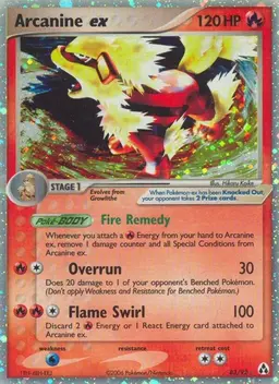 Arcanine EX #83 - Pokemon Legend Maker