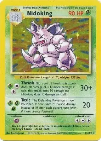Nidoking - Pokemon Base Set #11