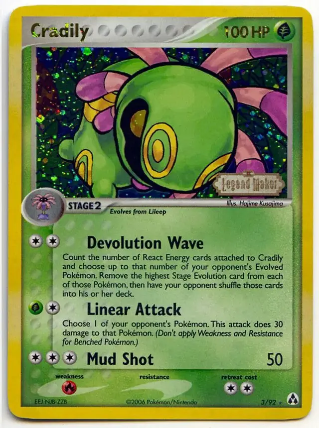 Cradily [Reverse Holo] - Pokemon Legend Maker #3