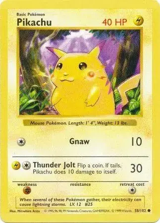 Pikachu [Shadowless Red Cheeks]