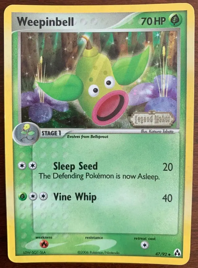 Weepinbell [Reverse Holo] - Pokemon Legend Maker #47