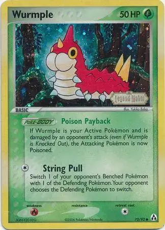 Wurmple [Reverse Holo] - Pokemon Legend Maker #70