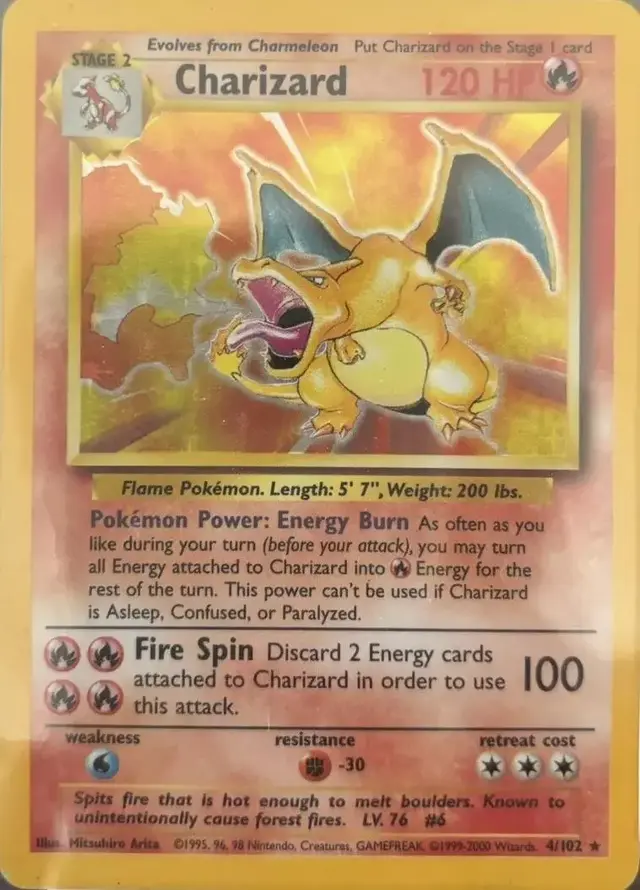 Charizard [1999-2000] - Pokemon Base Set #4