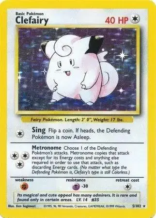 Clefairy - Pokemon Base Set #5