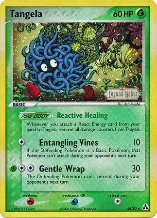 Tangela [Reverse Holo] - Pokemon Legend Maker #44