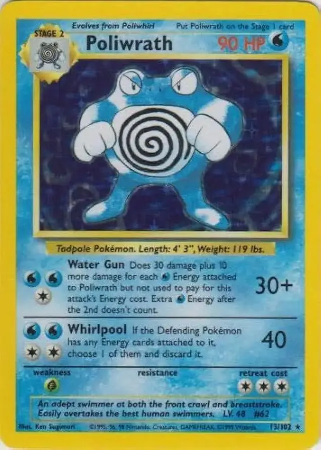 Poliwrath - Pokemon Base Set #13