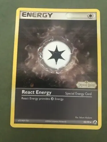 React Energy [Reverse Holo] - Pokemon Legend Maker #82