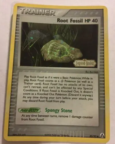 Root Fossil [Reverse Holo] - Pokemon Legend Maker #80