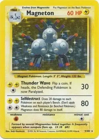 Magneton - Pokemon Base Set #9