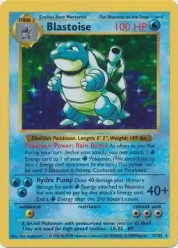 Blastoise [Shadowless] - Pokemon Base Set
