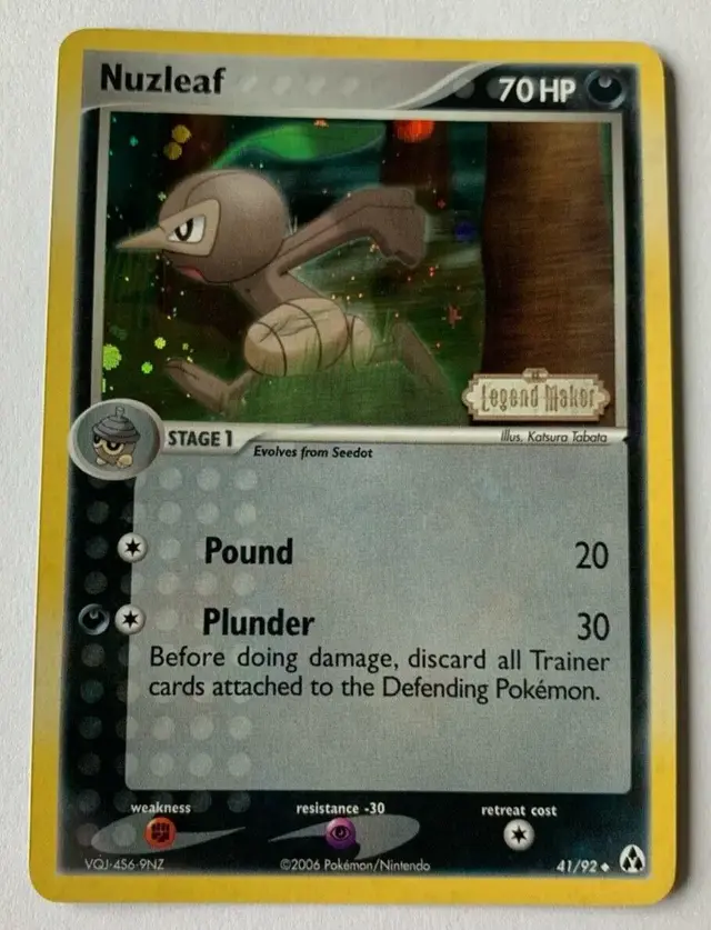 Nuzleaf [Reverse Holo] - Pokemon Legend Maker #41