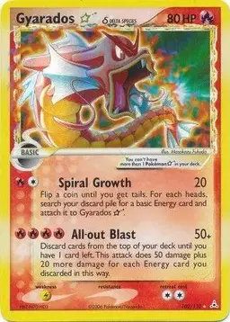 Gyarados [Gold Star] #102 - Pokemon Holon Phantoms