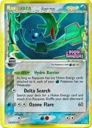 Rayquaza [Reverse Holo] - Pokemon Holon Phantoms #16