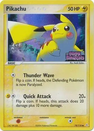Pikachu [Reverse Holo] - Pokemon Holon Phantoms #78