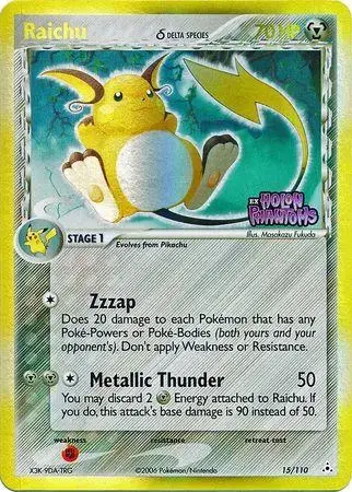 Raichu [Reverse Holo] - Pokemon Holon Phantoms #15