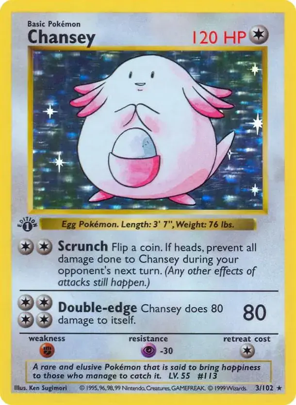 Chansey [1st Edition] - Pokemon Base Set #3