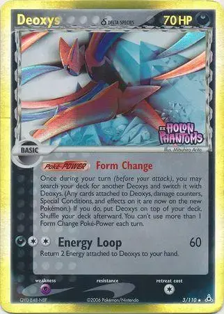 Deoxys [Reverse Holo] - Pokemon Holon Phantoms #3